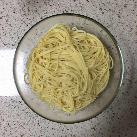 Narutomaki Spaghetti, Creamy Cheese Sauce 3